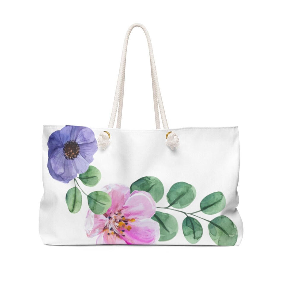 Personalized Weekender Bag: Floral Custom