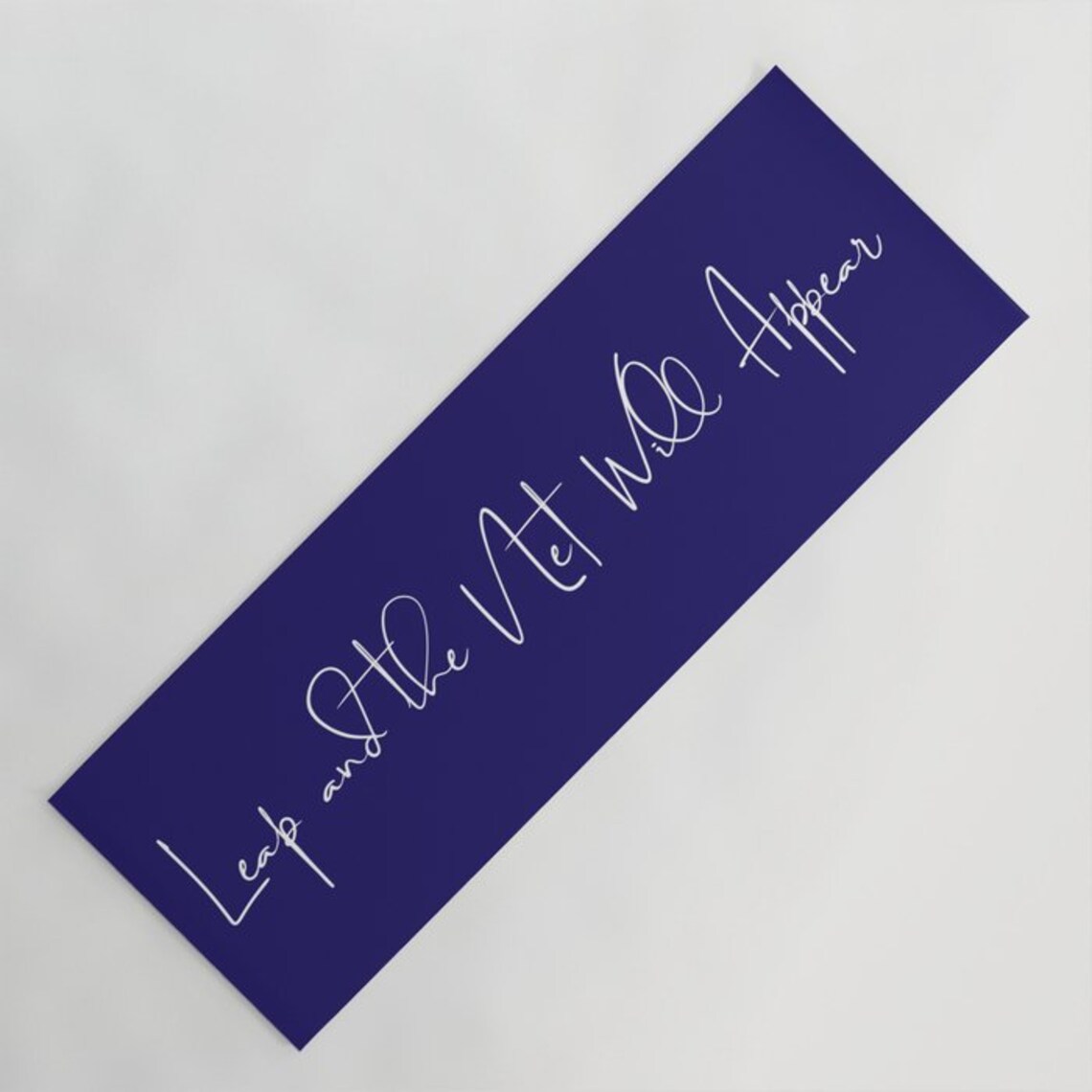 Yoga Mat With Inspiring Quote Minimal Fitness Mat Etsy