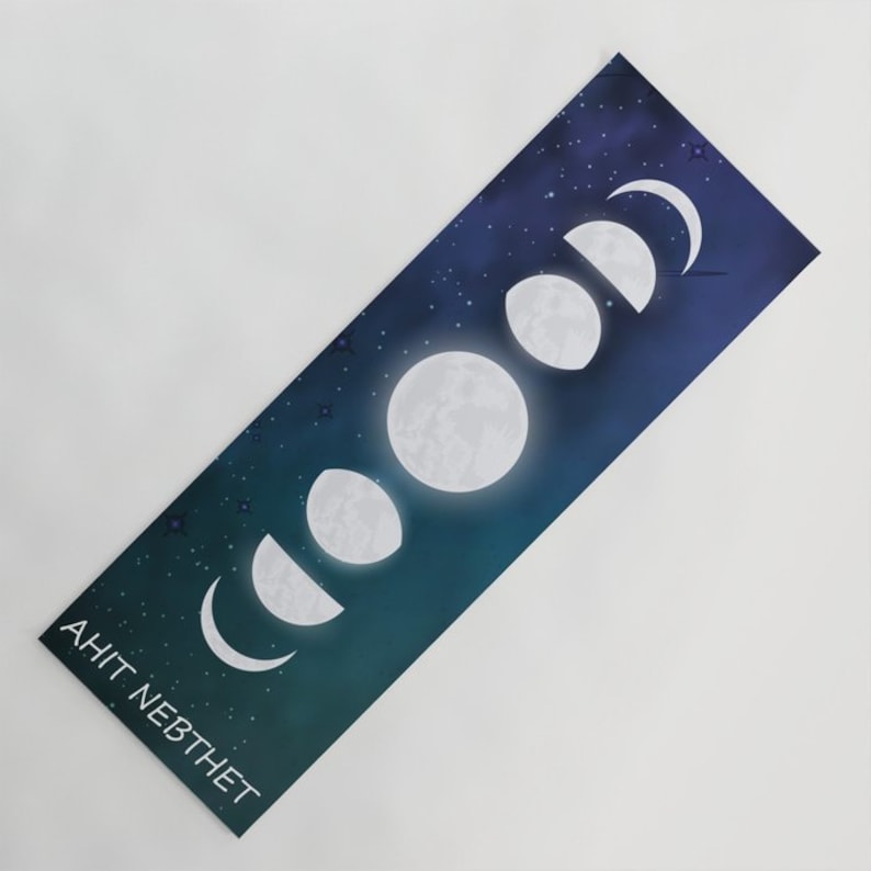 Yoga Mat Moon Phases Fitness Mat Stylish and Personalized Etsy
