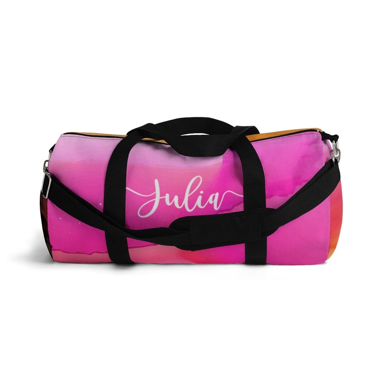 Custom name Fitness Bag Gym Bag with Name Or Text Perfect Etsy