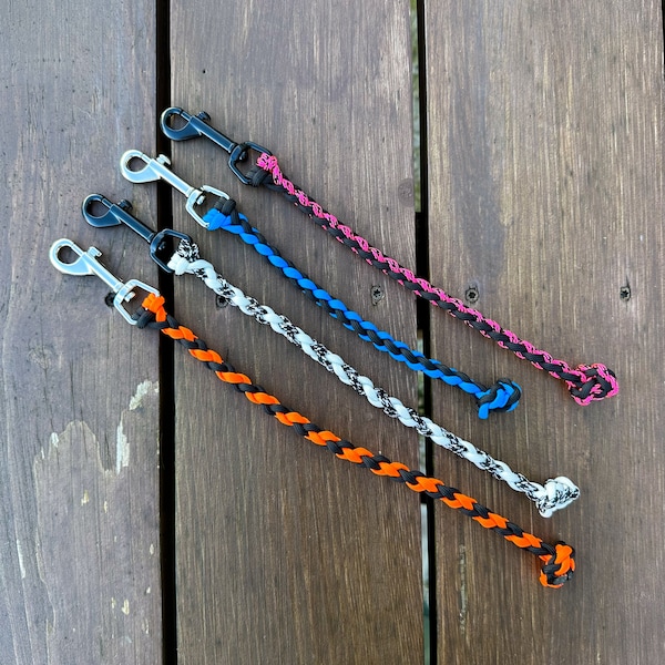 Custom Paracord Pull Tabs - Obedience Tabs - Traffic Leash - Traffic Handle - Short Leash