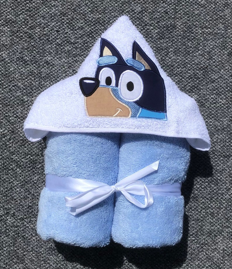 Bluey Hooded Towels for Kids Toddler Gift Age 2 Christmas Etsy Hong Kong