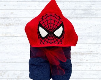 Spiderman Hooded Towel: Kids' Bath Hero, Baby Shower Gift, Toddler Christmas Stocking Stuffer