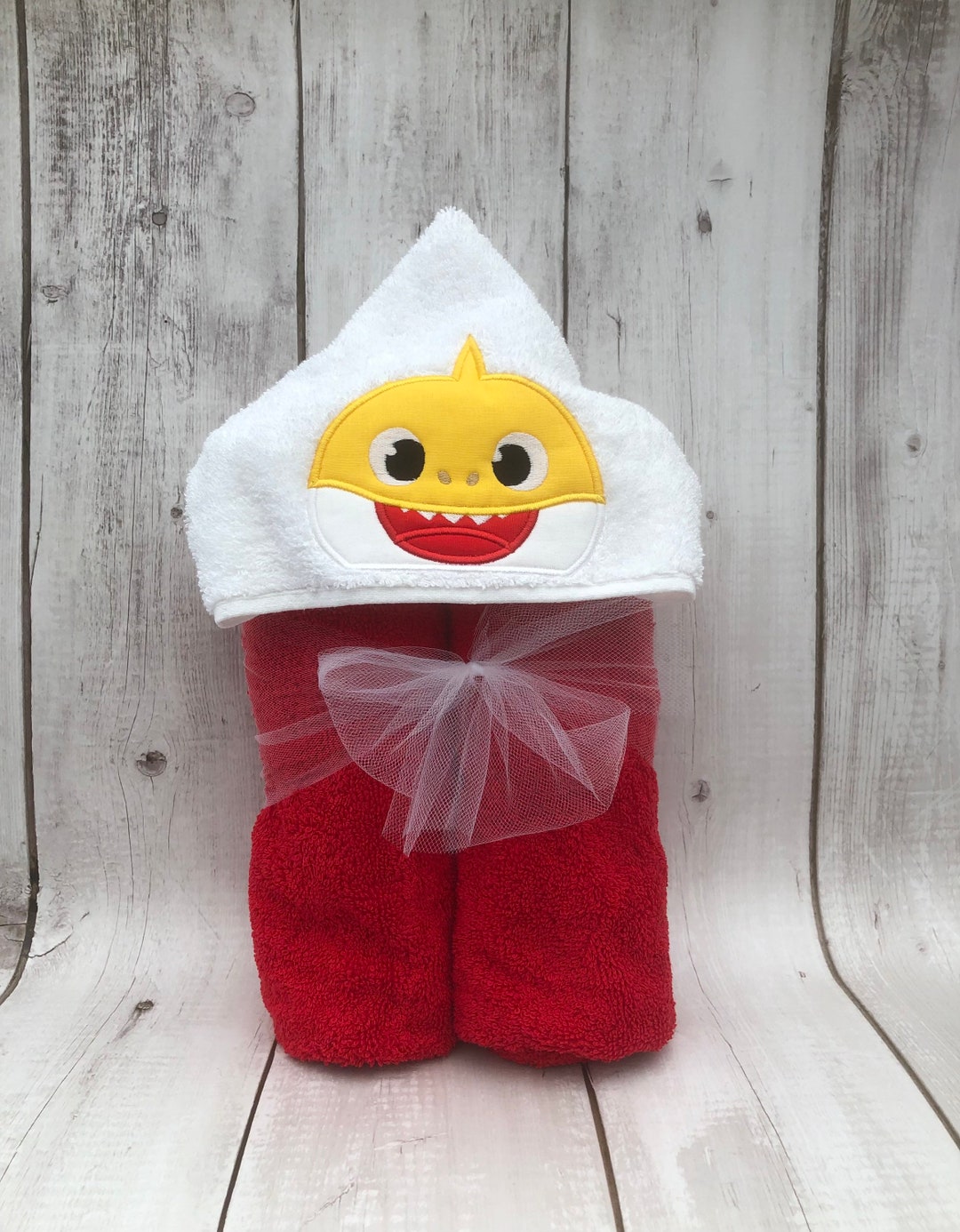Baby Sharky Hooded Towelling Robe 12-24M main image 1