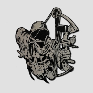 Reaper Embroidered Large Patch,Back patch for custom biker vest, iron on large patch for biker jacket