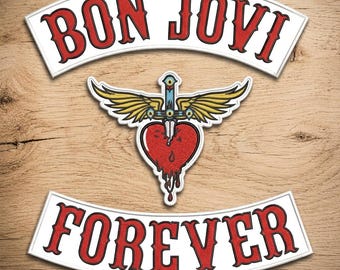 Bon Jovi inspiriertes Aufnäher-Set