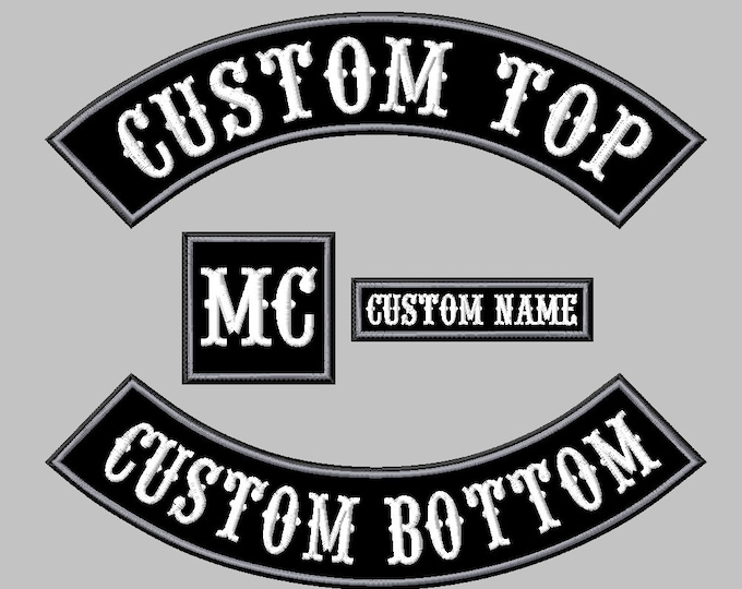 Custom Rockers Top or Bottom, Name Tag, MC Patch, Rank Tag Custom - Etsy