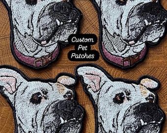 Toppa ricamata personalizzata per animali domestici, toppa personalizzata per animali, regalo per mamma di cani