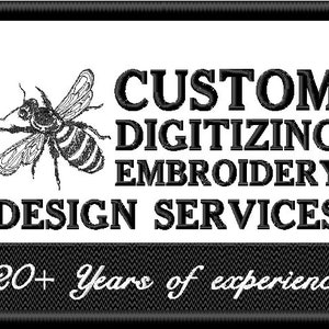 Custom Embroidery Digitizing, Machine Embroidery Files, Design Services, Design Files