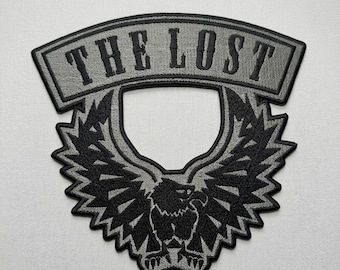 The Lost MC Eagle Embroidered Large  Patch for Jackets, Vests, and Custom