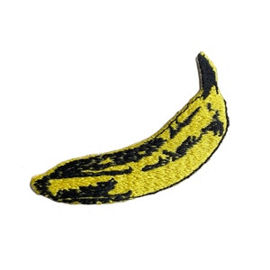 Banana Embroidered Iron On Patch, Embroidered Applique