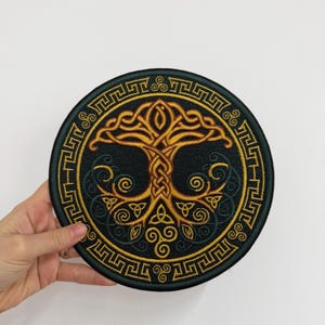 Large Celtic Tree of Life Embroidery Patch