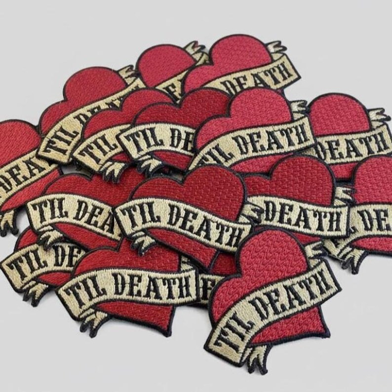 Till Death Heart Patch for Bridal Jacket image 4