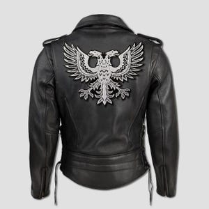 Double Headed Eagle Large  Iron On Patch, Embroidered Patch, Backpatch, Large patch for biker vest