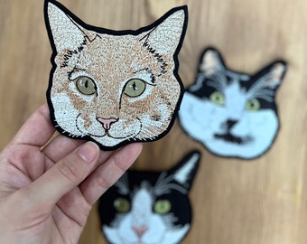 Custom Pet Embroidered Patch, Pet Patch, Dog Patch, Iron on Dog Patch, Funny Gift, Cat Patch, Pig