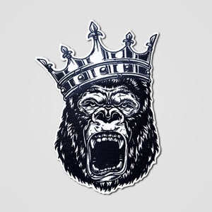 Large Embroidered Gorilla Patch, Embroidery Patch,  Iron On Patch, Embroidered Patch, Backpatch, Logo Patch, Applique Patch