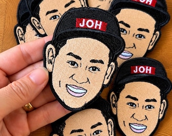 Écusson personnalisé pour le visage - Cadeau portrait brodé personnalisé pour un anniversaire ou un souvenir