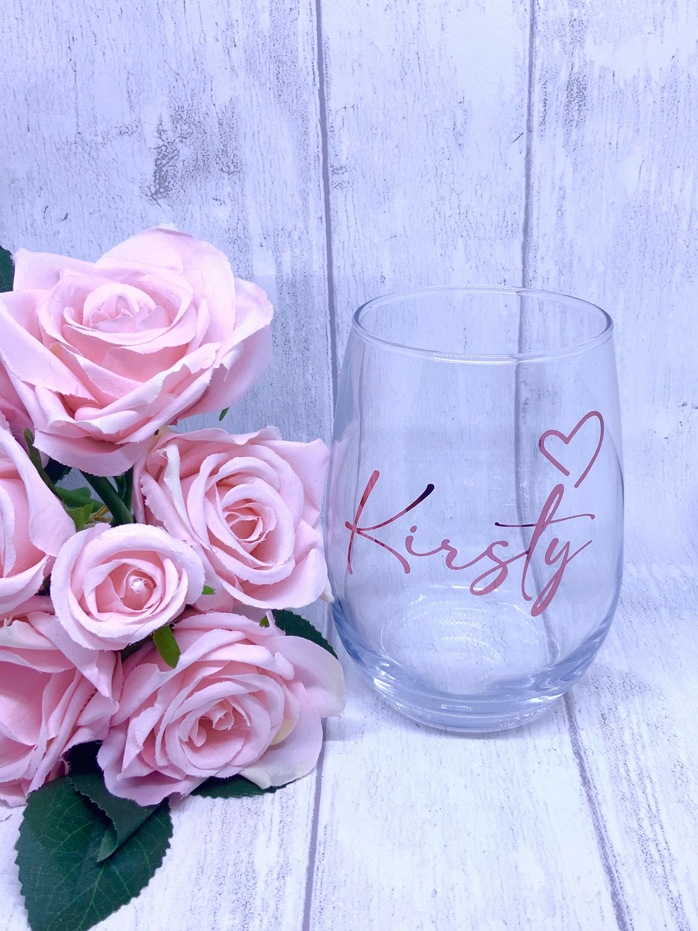 Personalised heart Glasses Etsy UK