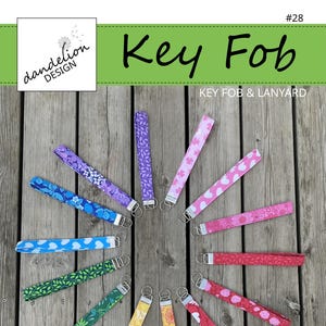 Key Fob & Lanyard - Sewing Tutorial PDF, Sewing pattern