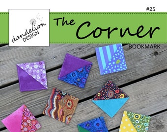 The Corner - Bookmark - Bokmärke - Sewing Pattern PDF, Tutorial,