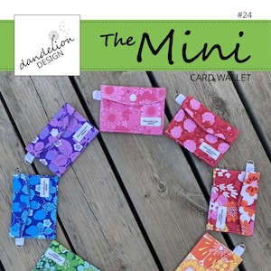 Die Mini – Card Wallet – Korthållare – mit Schnittmuster PDF.