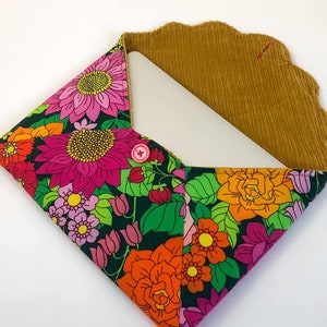 Umschlag Clutch Blüte / Kuverväska Blüte / Geldbörse / Tasche / Handväska
