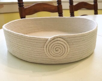 Large Natural Rope Bowl