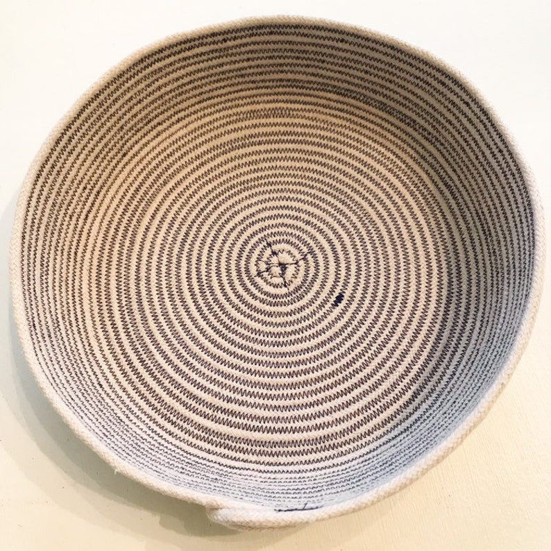 Round Basket Large Solid Color Etsy