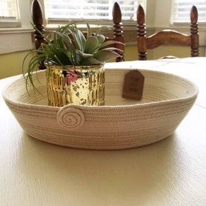 The Sparkle Sue - Oval Rope Bowl