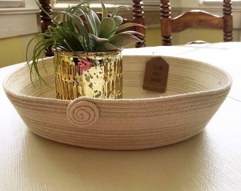 The Sparkle Sue - Oval Rope Bowl