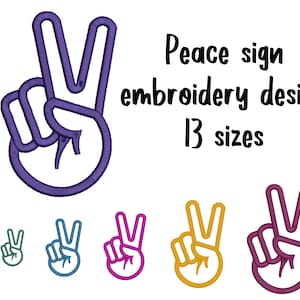 Peace sign machine embroidery design, hippie applique, lgbtq embroidery file, peace embroidery pattern. Brother machine embroidery pe/dst