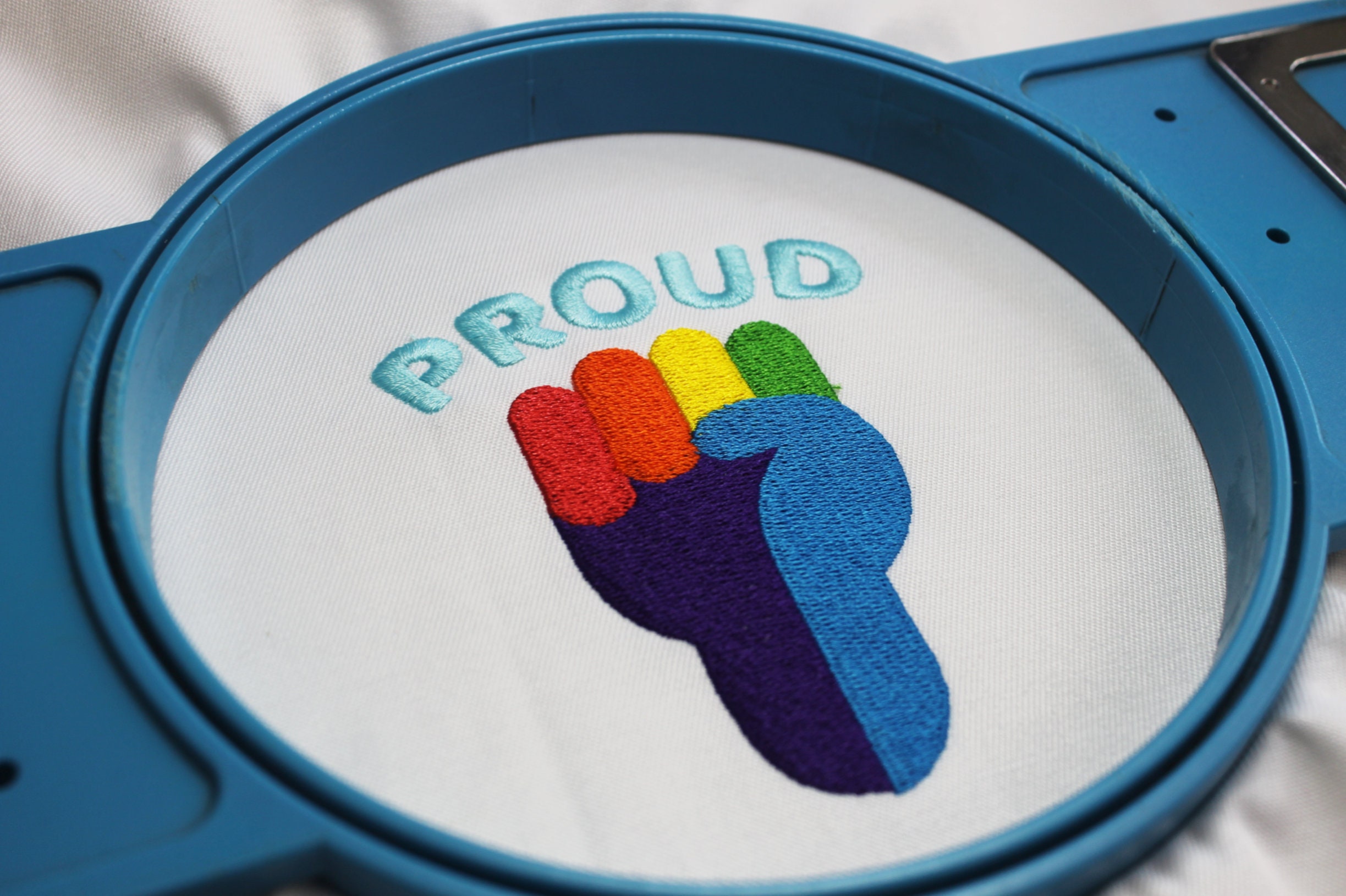 Lgbt proud fist machine embroidery design lgbt embroidery  etsy