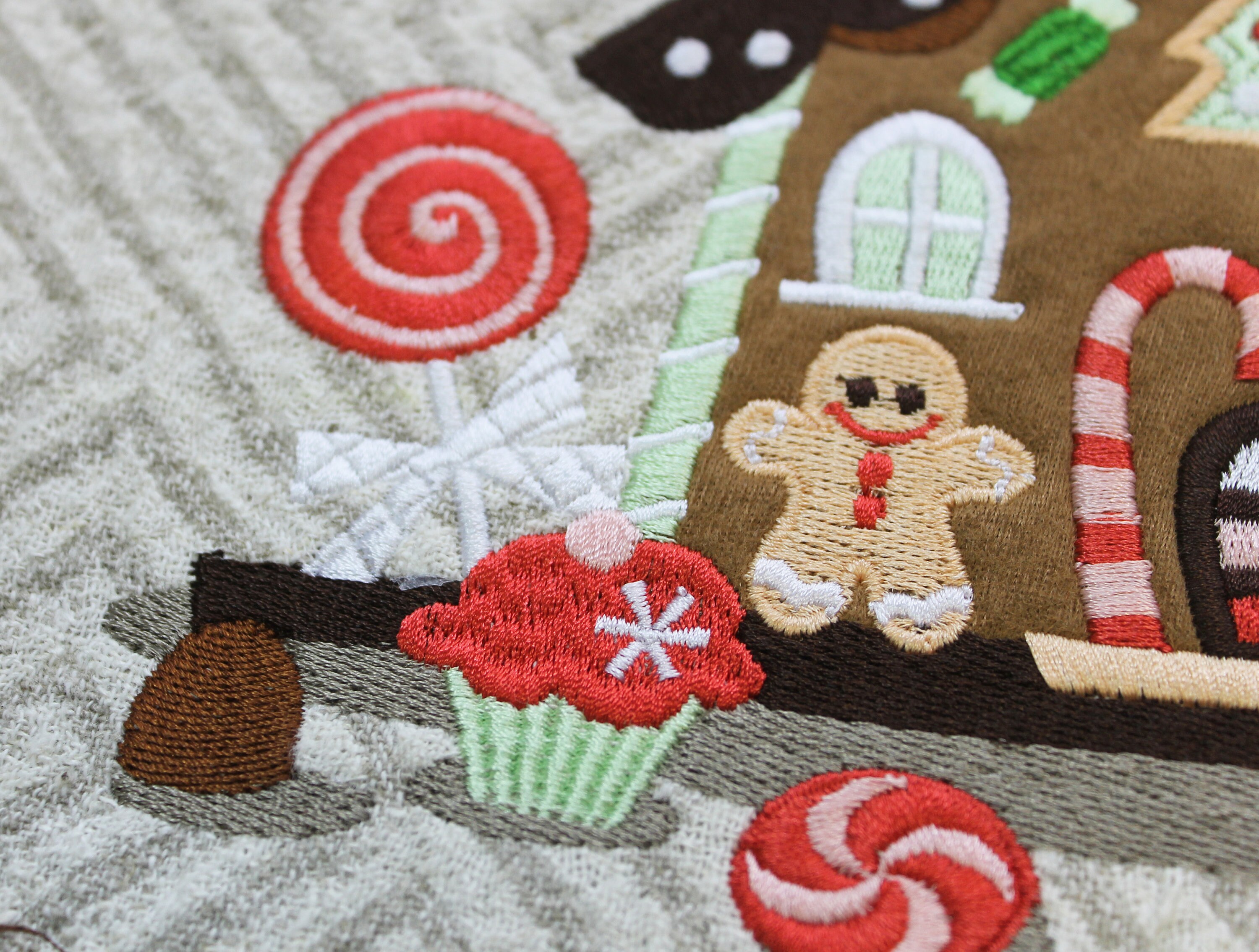 Gingerbread House machine embroidery design Christmas Etsy