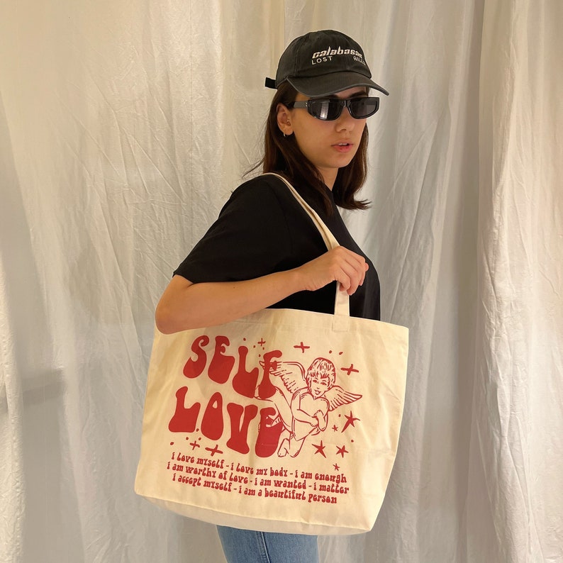 Self Love Large Tote Bag image 2