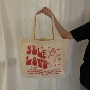 Self Love Large Tote Bag image 3