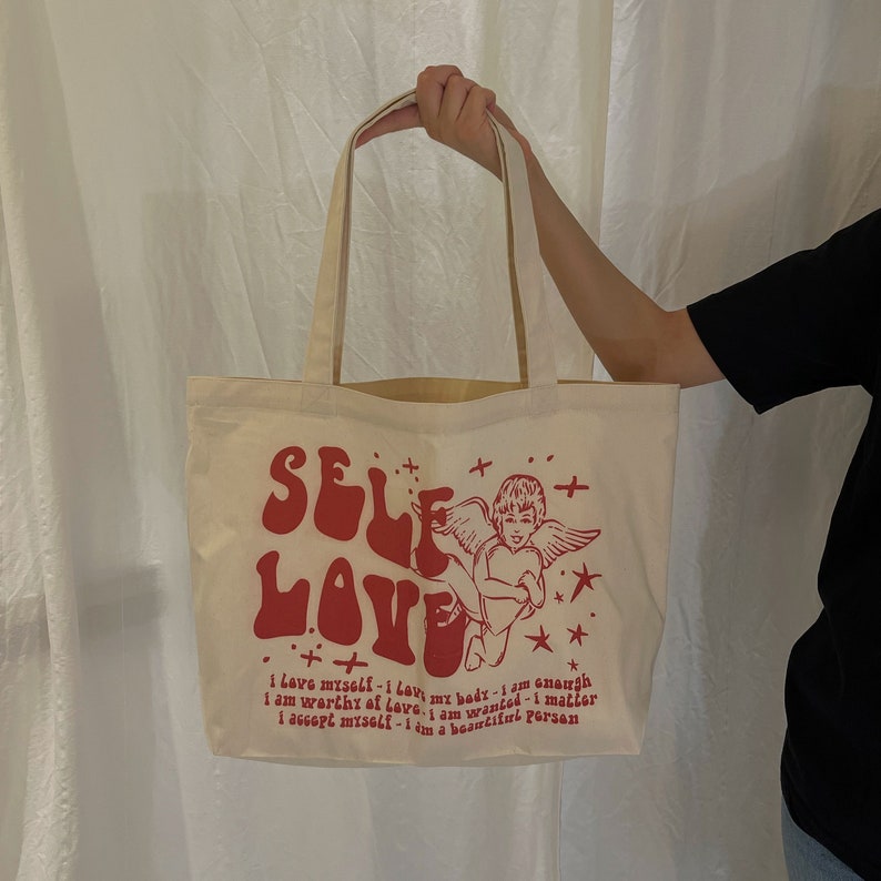 Self Love Large Tote Bag image 3