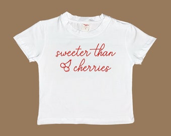 Sweeter Than Cherries Baby Tee