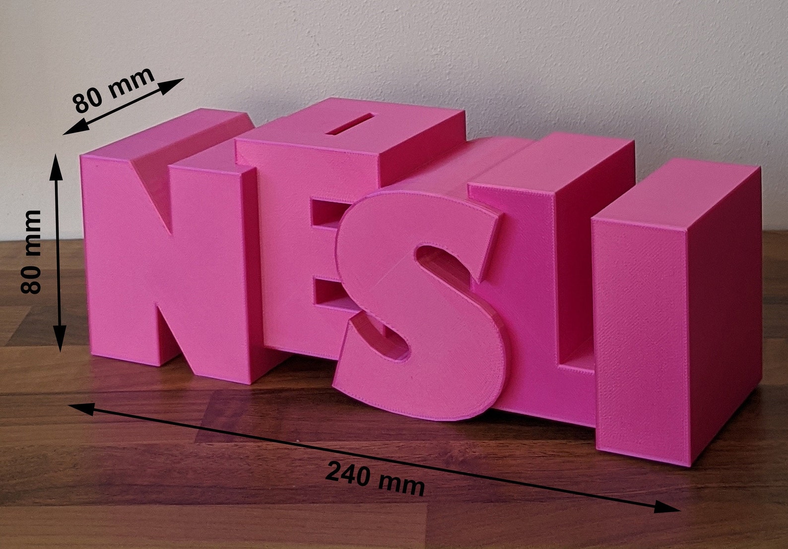 3D Printed Personalised Money Box Custom Name Money Box - Etsy