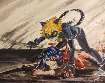 Cat Noir Fan Art Etsy Cat Noir Fan Art Etsy