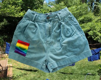 Rainbow Days Embroidered Shorts