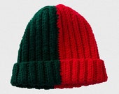 Stop Go Dualtone Crochet Beanie