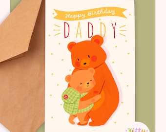 Happy Birthday Daddy, Card from the Kids