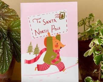 North Pole Christmas Card for Children: A6 Handmade, Letter to Santa Keepsake