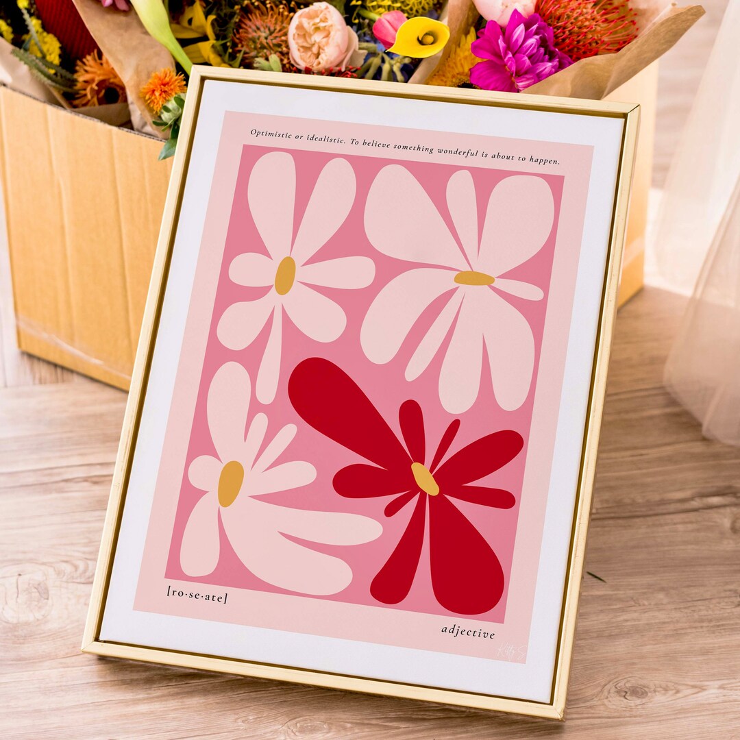 Printable Abstract Flower Art Print Minimal Floral Wall Art - Etsy