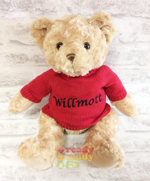 personalised bear jumper