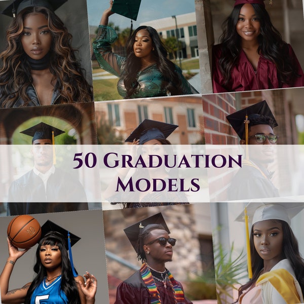 50 Graduation Models , Social Media, Ebooks, Models, Stock Photos, Flyers, Websites, Digital Image Downloads,
