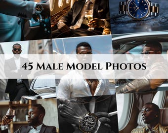 45 Male Model Photos, Lifestyle and Fashion Stock Images, Digital Download