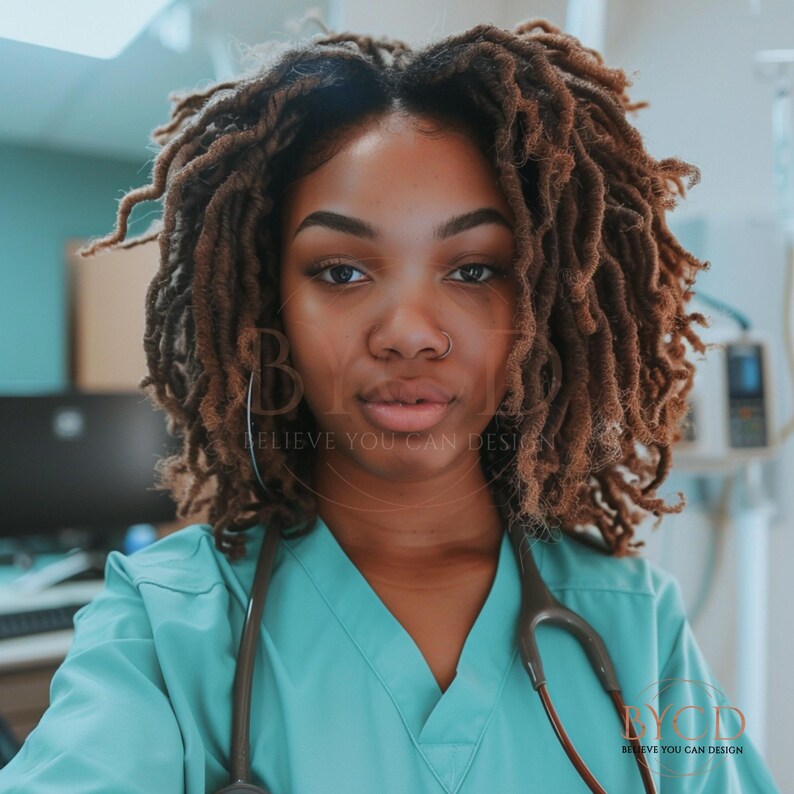 65 Nurse Selfie Photos, Medical Lifestyle Stock Images, Scrubs Model Photos, Digital Download for Social Media & Branding image 2