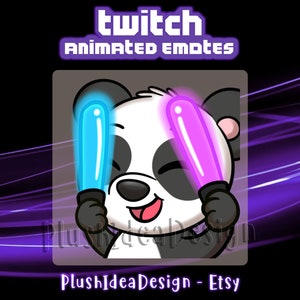 Panda bailando Rave Hype ANIMADO - Sub Emote ANIMADO de Twitch