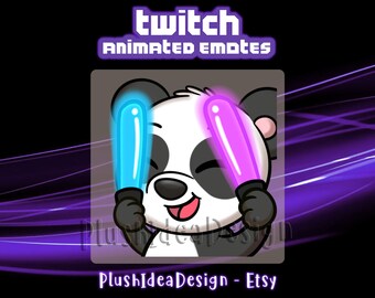 ANIMATED Rave Hype Dancing Panda - ANIMATED Twitch Sub Emote
